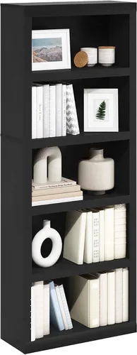 Vista 34 de Furinno LUDER - Estantería de libros, estantería moderna de 2 niveles, estantería abierta de 9 x 16 x 21, para sala de estar, dormitorio, oficina