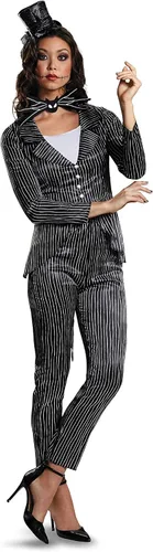 Vista 5 de Disney - Disfraz de Jack Skellington Deluxe para adultos, multicolor, Multi