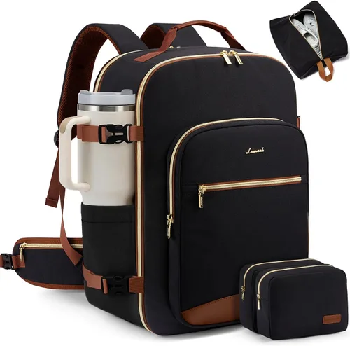 Vista 23 de LOVEVOOK Mochila de viaje para llevar a bordo, Mochilas de viaje