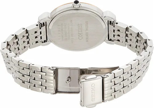 Vista 2 de Seiko Reloj de plata de cuarzo japonés con pantalla analógica SFQ798 para mujer, oro rosa, Oro rosado