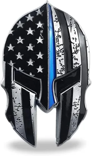 Vista 2 de Moneda de desafío militar de la USN Navy Thin Blue Line Lives Vive Regalo de veterano