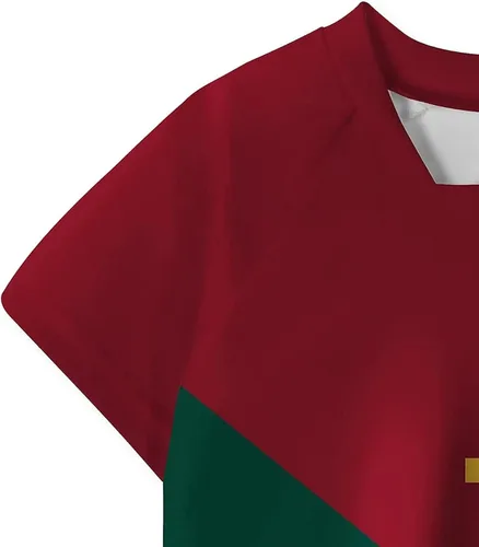 Vista 3 de Juego de camisetas de fútbol para niños con insignia de pelota de fútbol para niños y jóvenes (26, CL) talla 26, CL