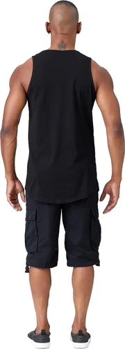Vista 7 de Remera informal de jersey, sin mangas, lisa, básica (talles hasta 3XL, varios colores), para hombre.