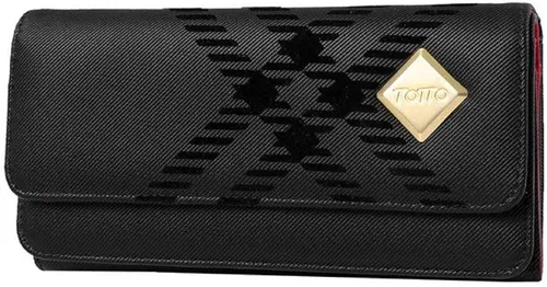Vista 2 de Totto Cartera de licencia unisex para adultos, Negro