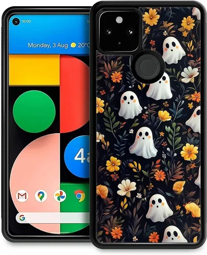 Vista 128 de Funda compatible con Google Pixel 4A 5G, Nochebuena, Google Pixel 4A 5G, delgada, suave, a prueba de golpes, TPU para mujeres y niñas, niños, funda