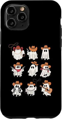Vista 27 de Carcasa espeluznante divertida para iPhone 16 Boo Haw Western Cowboy Ghost Cowgirl