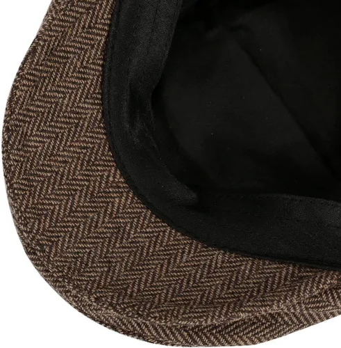 Vista 5 de FALETO Sombrero plano de Ivy Gatsby Newsboy para hombre, invierno, primavera, otoño, conducción, taxista, gorra de caza