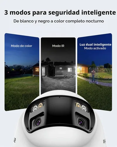 Vista 4 de ANNKE Sistema de cámara de seguridad PoE 4K con doble lente, gran angular de 180°, disco duro de 2 TB 8 Channel 12MP H.265+ NVR, 4pcs 8MP Wired