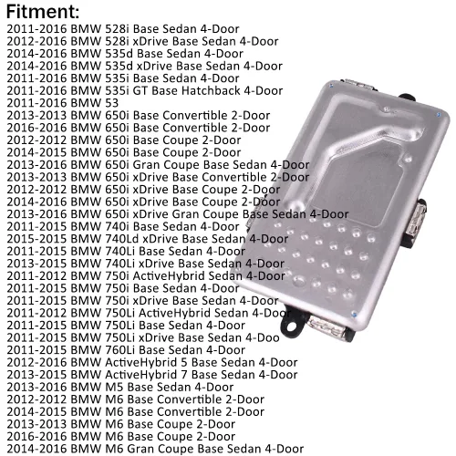 Vista 2 de Resistencia del motor del ventilador HVAC para BMW F10 F11 F01 reemplaza 64119226780 9226780