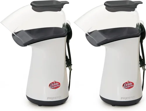 Vista 8 de Presto 04867 Poplite Plus Hot Air Popcorn Popper - Taza Medidora Incorporada + Derrite Mantequilla, Fácil de Limpiar, Enrollador de Cable