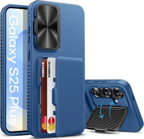 Vista 13 de para Samsung Galaxy S25 Funda, Compatible con MagSafe y Soporte Integrado y Grado Militar de Resistencia a Caídas, Funda Magnética Translúcida