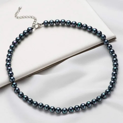 Vista 5 de BULINLIN - Gargantilla de cuentas con perlas, joyería de moda para cumpleaños, regalo para mujer