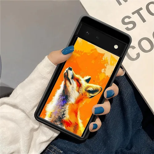 Vista 705 de Compatible con Google Pixel 4A 5G Mobile Case Creative Acrylic Panel trasero Silicona Protección Grip especialmente diseñado para Google Pixel 4A 5G