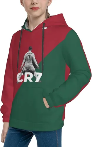 Vista 7 de Ronaldo #7 - Sudadera con capucha para adolescentes con bolsillo