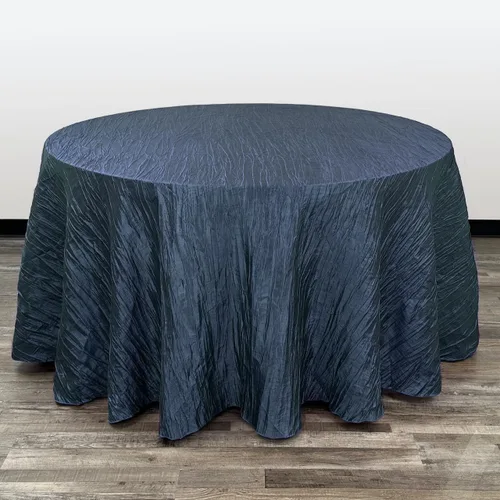 Vista 55 de YOUR CHAIR COVERS - Mantel redondo de 90 pulgadas con arrugas color rubor de tafetán – Elegante mantel brillante para bodas, fiestas y eventos
