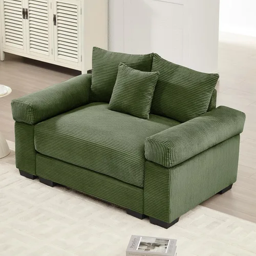 Vista 59 de ODUSE-DAILY Sofá modular de gran tamaño de 117.3 pulgadas, sofás modulares grandes de pana para sala de estar, sofás de 3 plazas, moderno juego