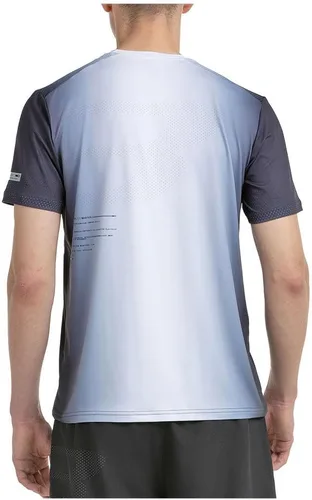 Vista 2 de Bullpadel Camiseta MUROS 2025 Camiseta tecnológica de alto rendimiento para hombre Diseño de sublimación degradado con impresiones reflectantes