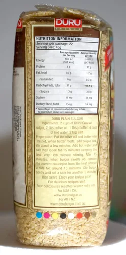Vista 3 de Duru Bulgur grueso, 35.27 oz, 2.2 libras (bulgur grueso, paquete de 4)