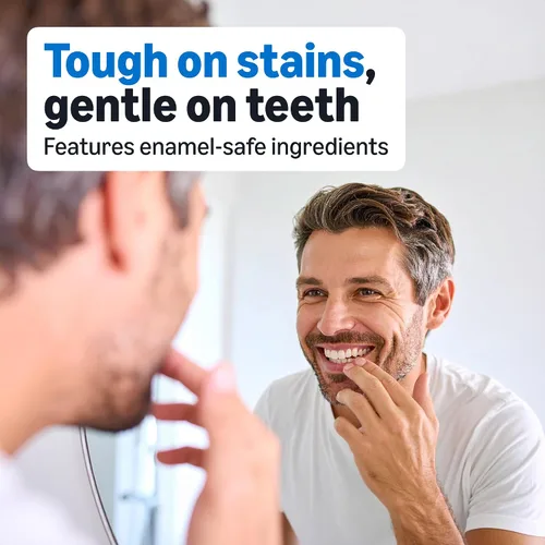 Vista 5 de Amazon Basics Kit de tiras blanqueadoras de dientes de 10 días, 10 tratamientos, 1 paquete (anteriormente Solimo)