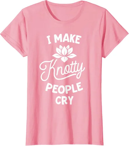 Vista 15 de Camiseta divertida de terapia de masaje I Make Knotty People Cry, Negro, S