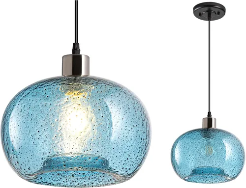 Vista 8 de Lámpara colgante de estilo moderno que funciona con pilas con control remoto, mini lámpara colgante de isla de cocina, lámparas colgantes sobre Negro