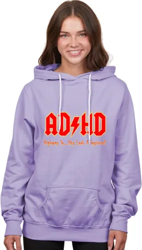 Vista 70 de Go All Out Sudadera con capucha para hombre y mujer con texto en inglés "Highway To Hey Look A Squirrel