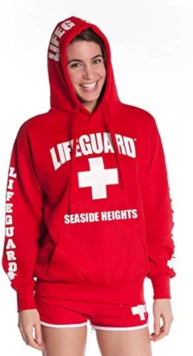 Vista 2 de LIFEGUARD Sudadera oficial con capucha Seaside Heights NJ para mujer