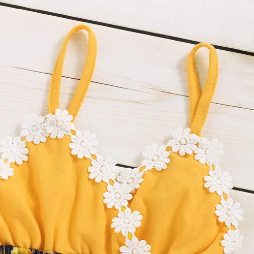 Vista 5 de MIEKISA Baby Girls Summer Backless suspender pants for Newborn Toddler Infant