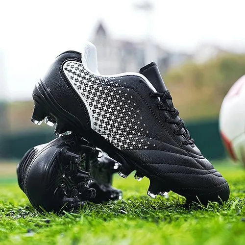 Vista 6 de Zapatos de fútbol para niños y niñas, zapatos de fútbol para niños y niñas, atléticos, para exteriores, zapatos de fútbol para jóvenes, zapatos