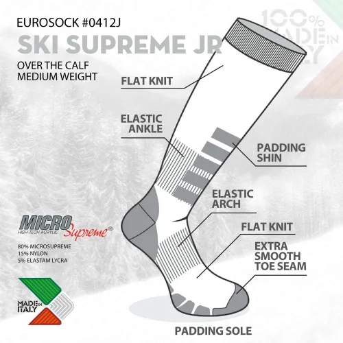 Vista 3 de Eurosock Calcetines de esquí Supreme para niños