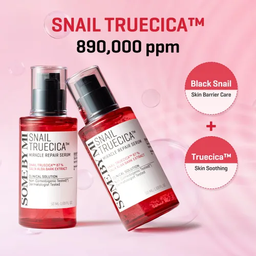 Vista 3 de SOME BY MI Snail Trucica Miracle Repair Serum - 1.69 onzas, 1.7 fl oz - Hecho de mucina de caracol para piel sensible - Suero facial de reparación