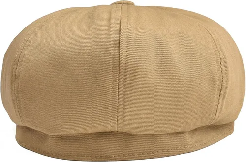 Vista 4 de BOTVELA Gorra plana de 8 piezas para hombre, 100% algodón, Gatsby Ivy Golf Cabbie