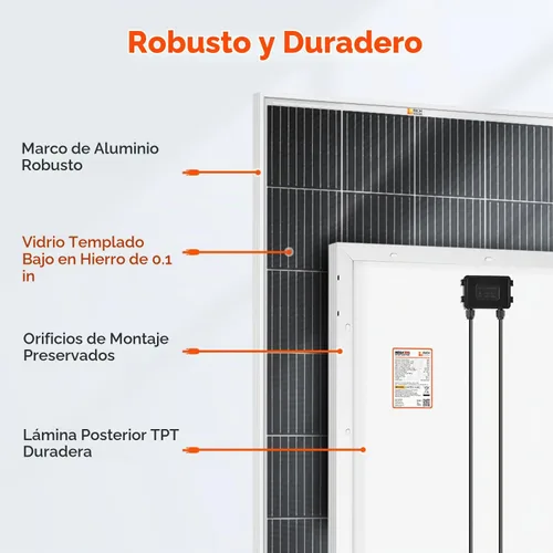 Vista 3 de RICH SOLAR Kit solar premium de 400 vatios – Paquete de 2 paneles de 200 W, controlador de carga MPPT de 40 A, soportes Z de montaje, kit
