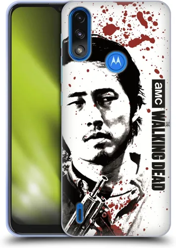 Vista 11 de Head Case Designs Officially Licensed AMC The Walking Dead Blood Bath Daryl Gore Soft Gel Case Compatible with Moto E7 Power/Moto E7i Power