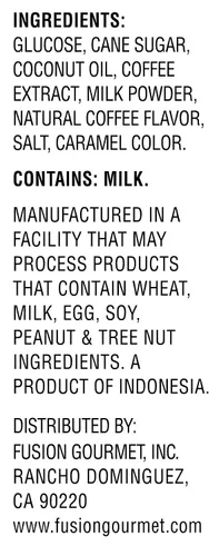 Vista 2 de Bali's Best Caramelo de café, frasco de 1 libra, caramelo duro envuelto individualmente, hecho con café real de Sumatra, Halal