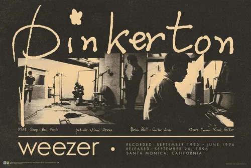 Vista 4 de Scorpio Posters Weezer - Pinkerton - Póster de grupo - 17" x 11