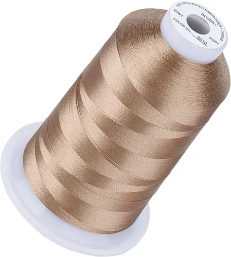 Vista 82 de Simthread 5500 yardas de hilo de bordar, 5000M de alto rendimiento 40WT 100% hilo de poliéster – 170+ colores vívidos, clasificado de alta velocidad