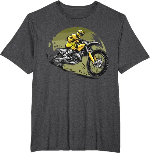 Vista 24 de Camiseta de motocross Supermotard Enduro, Negro, S