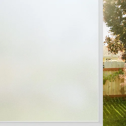 Vista 17 de rabbitgoo - Película opaca de privacidad para ventana, extraíble, bloqueo solar, revestimiento tintado para oscurecer la habitación, bloqueador