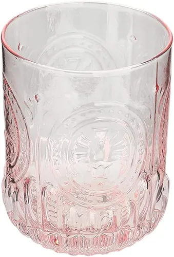 Vista 3 de Juego de jarra de agua y vaso de noche de cristal para baño, dormitorio, cocina (rosa)