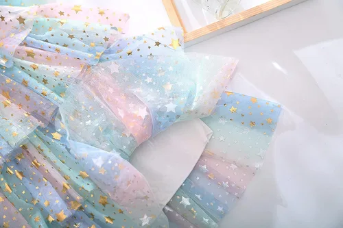 Vista 4 de Ropa para niñas de 7 a 16 niveles de tul para bebé, princesa, vestido sin mangas, vestido y falda para niñas