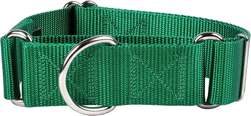 Vista 24 de Country Brook Design - Collar ancho para perro, ajustable para razas grandes - Collar de perro de nailon sólido Martingala