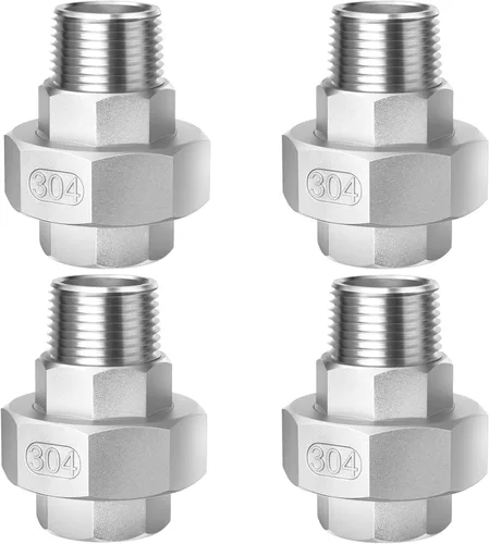 Vista 15 de ChillWaves Montaje de tubería de acero inoxidable 304, unión, adaptador de rosca hembra NPT de 2 "(1 PACK)