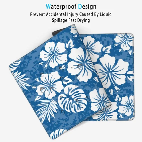 Vista 3 de Aloha - Alfombrilla de mouse grande con diseño de flores de hibisco, diseño floral de hibisco hawaiano, diseño de camuflaje floral, tapete