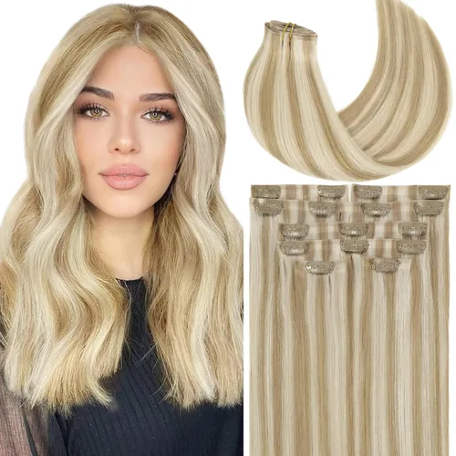 Vista 37 de Lacer Extensiones de cabello humano Remy sin costuras, color negro #1, ultra fino, doble trama de poliuretano, invisible, 7 unidades, 4.33 oz