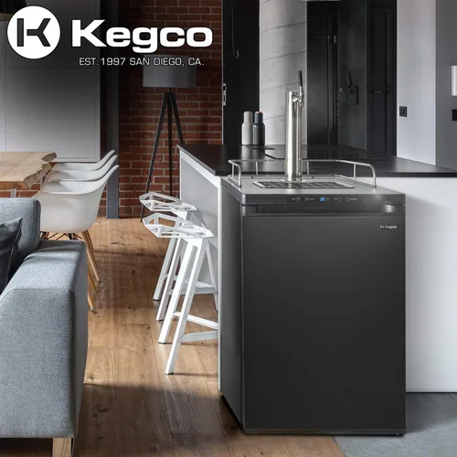 Vista 9 de Dispensador de cerveza de barril digital Kegco K309 Kegerator, Negro