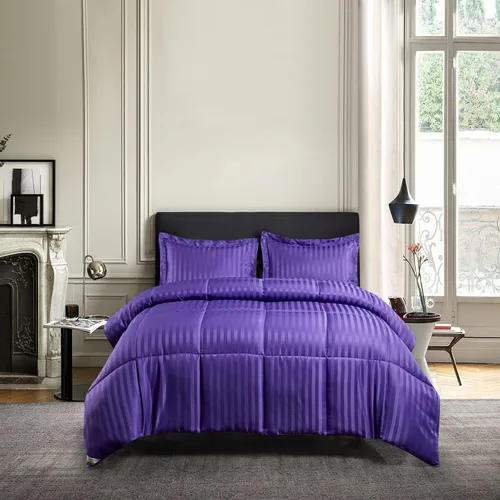 Vista 19 de kathy ireland Home Essentials - Edredón de verano refrescante, edredón reversible de plumón alternativo, tamaño individual, hueso
