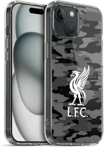 Vista 251 de Head Case Designs Funda de gel con licencia oficial del Liverpool Football Club Away Colourways Crest Camou [protección de grado militar] compatible