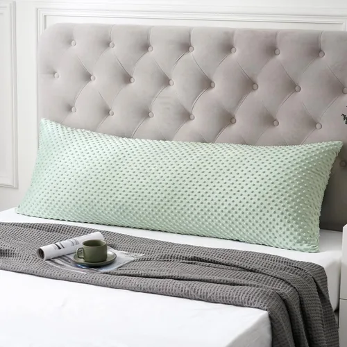 Vista 18 de PHF Minky - Funda de almohada de lunares de 18 x 18 pulgadas, paquete de 2 fundas de cojín de terciopelo real de burbujas de visón suave, acogedora