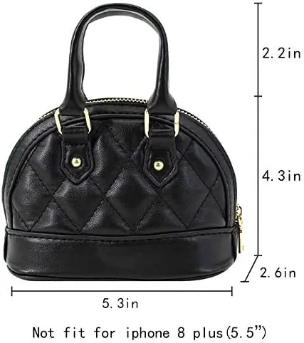 Vista 3 de Mini bolso de mano con asa superior para niñas, bolso cruzado con cadena